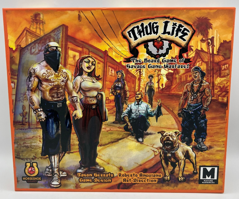 Thug Life Board Game Savage Gang Warfare Adult Party Game Horseshoe Games